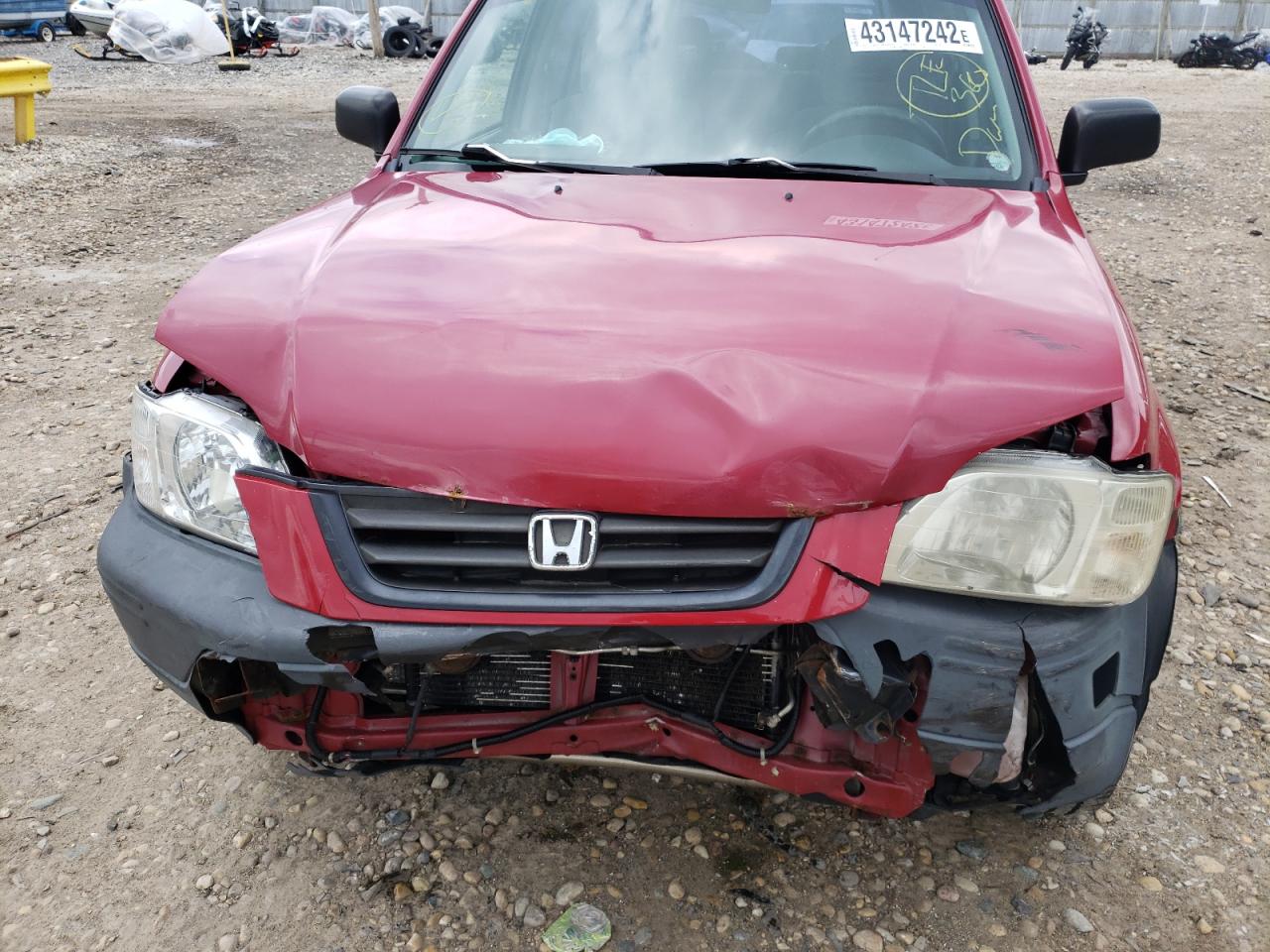 Photo 9 from auction – 1997 HONDA CR-V with VIN JHLRD1840VC046882