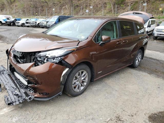 Photo 2 from auction – 2021 TOYOTA SIENNA LE with VIN 5TDKRKEC5MS023967