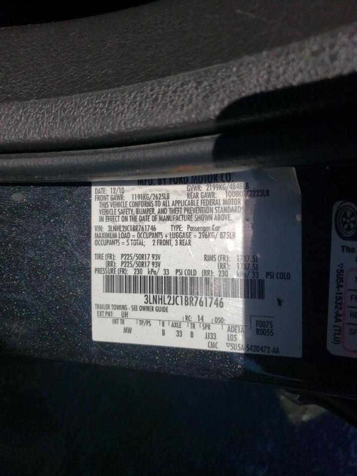 Photo 10 from auction – 2011 LINCOLN MKZ with VIN 3LNHL2JC1BR761746