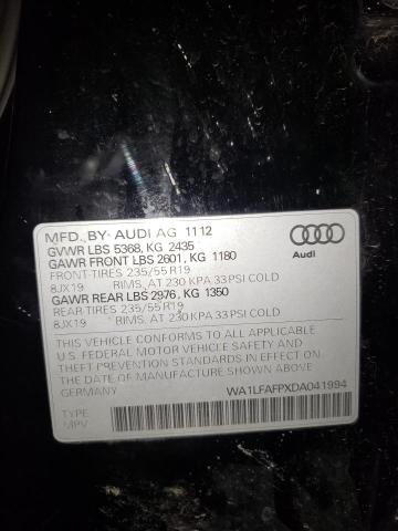 Photo 10 from auction – 2013 AUDI Q5 PREMIUM with VIN WA1LFAFPXDA041994