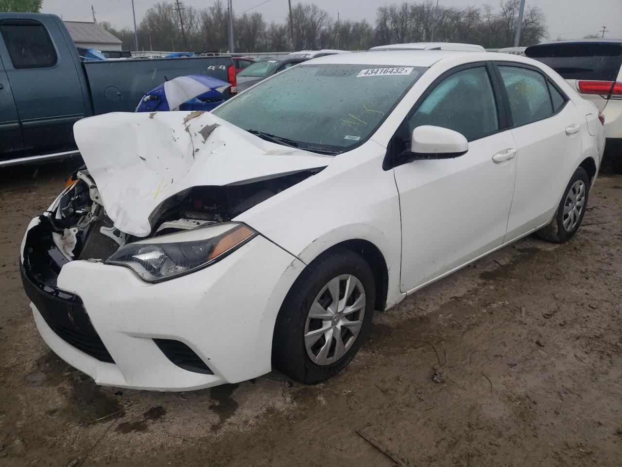 Photo 2 from auction – 2015 TOYOTA COROLLA L with VIN 2T1BURHE9FC340084
