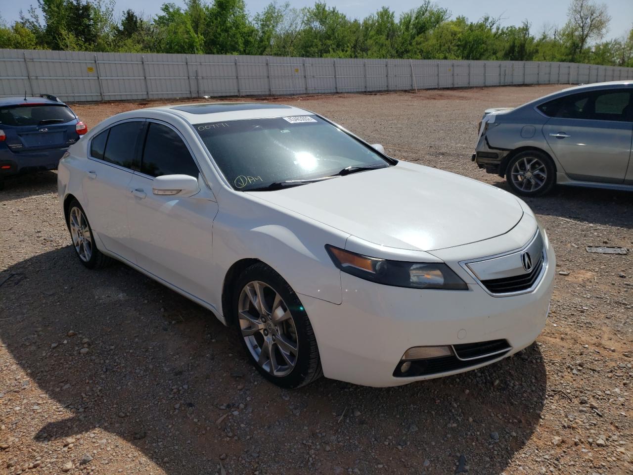 ACURA TL 2012 with VIN 19UUA9F76CA007171 - Photo from auction