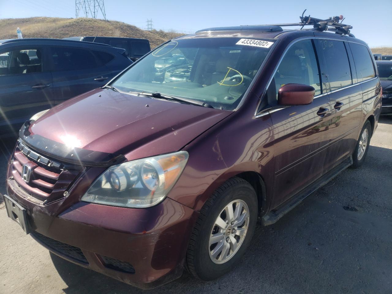 Photo 2 from auction – 2008 HONDA ODYSSEY EX with VIN 5FNRL38678B417430