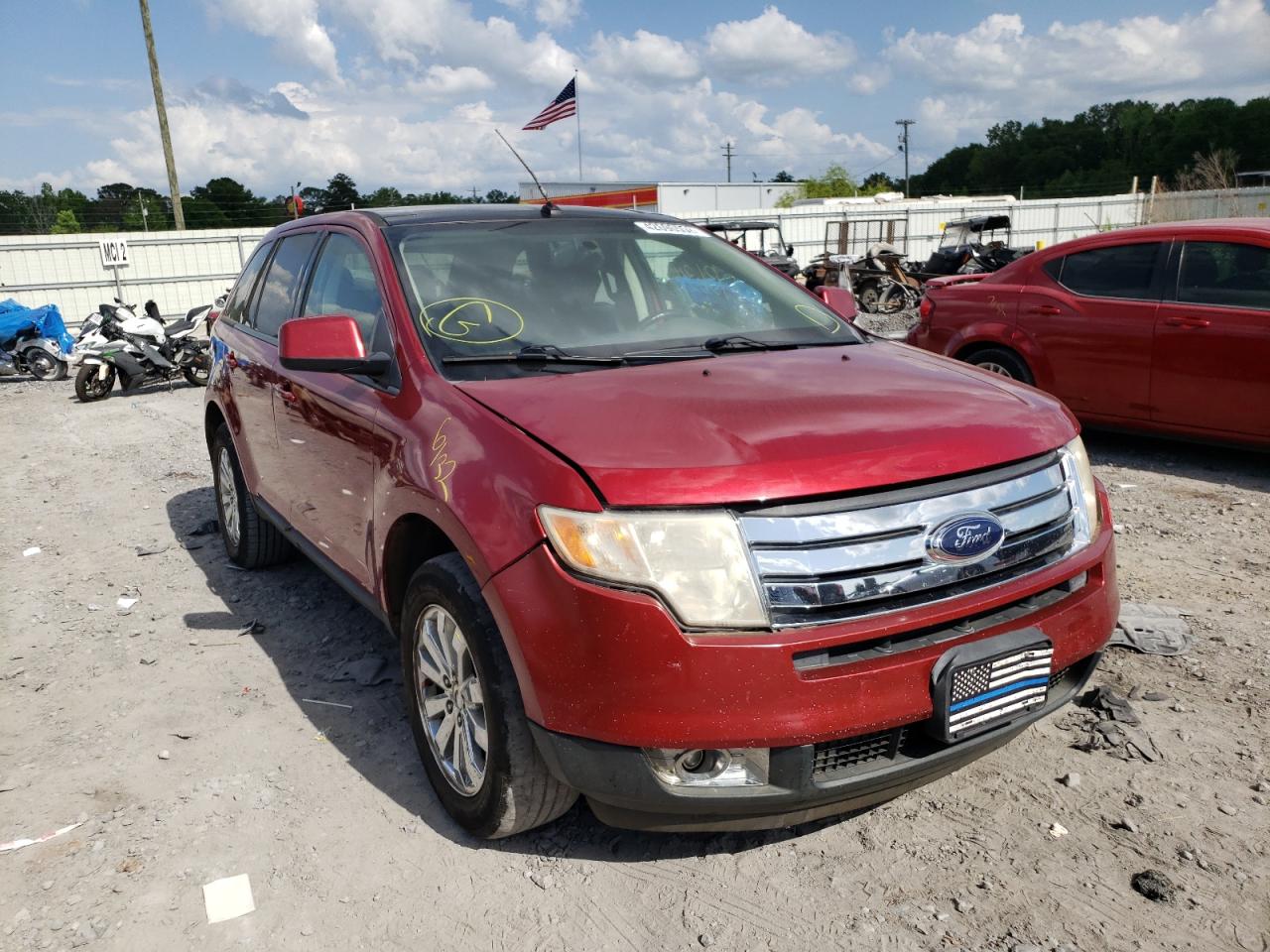 FORD EDGE SEL 2009 with VIN 2FMDK38C09BA73372 - Photo from auction