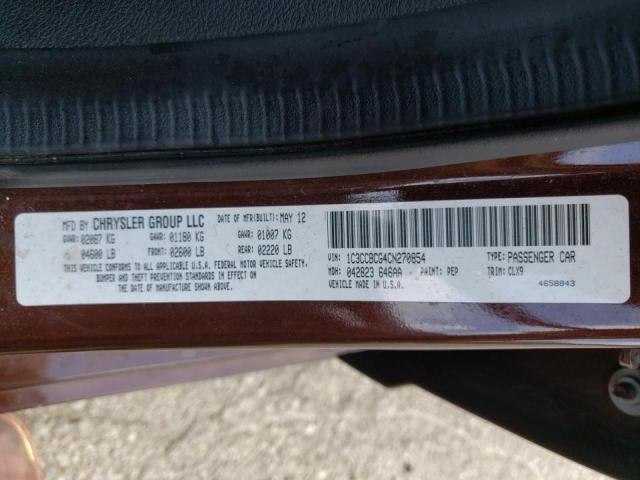 Photo 10 from auction – 2012 CHRYSLER 200 LIMITE with VIN 1C3CCBCG4CN270854