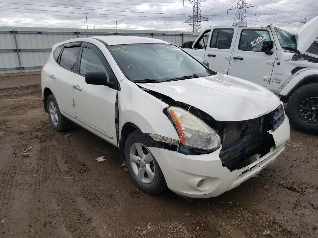 NISSAN ROGUE S 2012 with VIN JN8AS5MTXCW292584 - Photo from auction