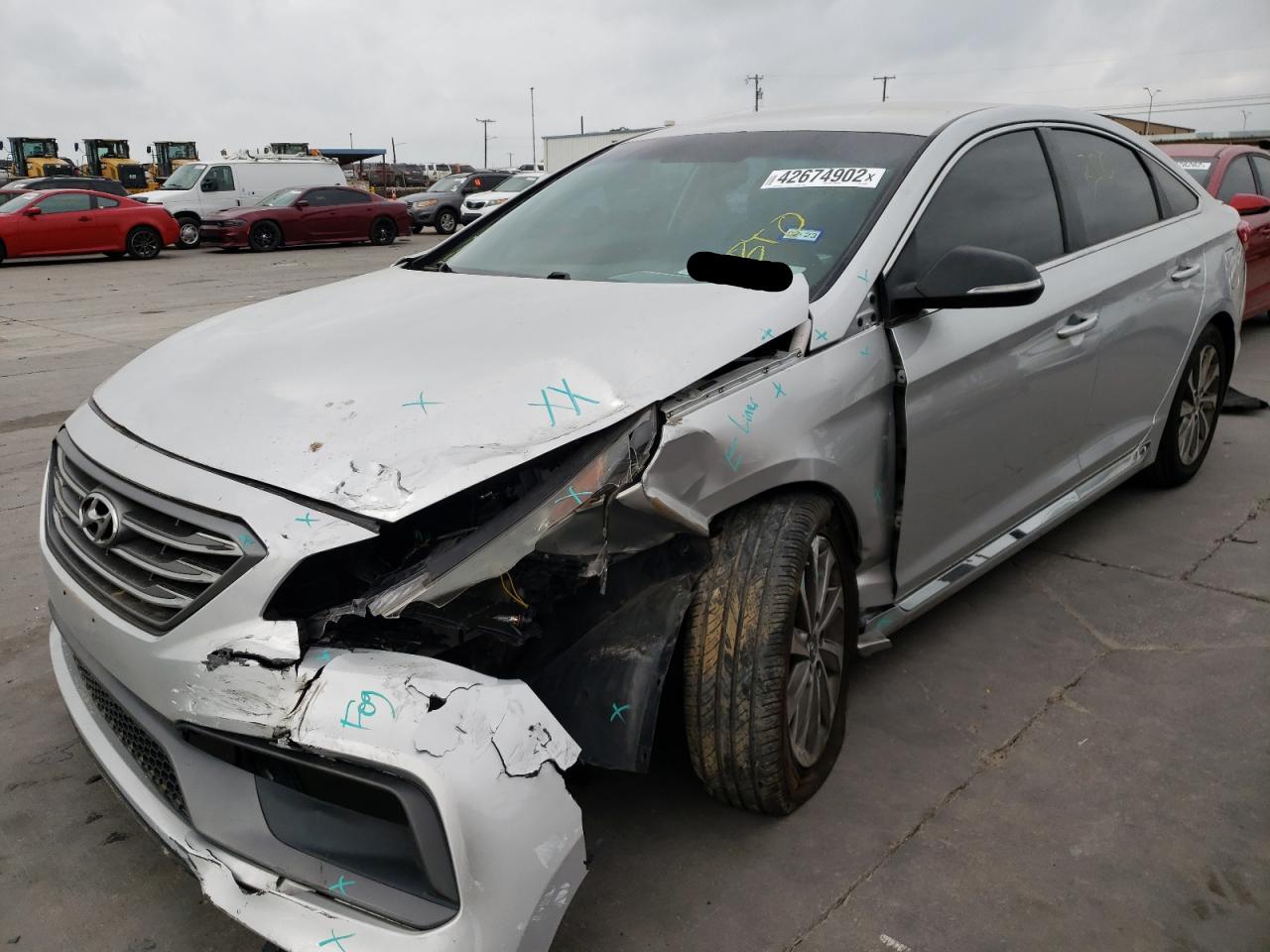 Photo 2 from auction – 2016 HYUNDAI SONATA SPO with VIN 5NPE34AF0GH405389