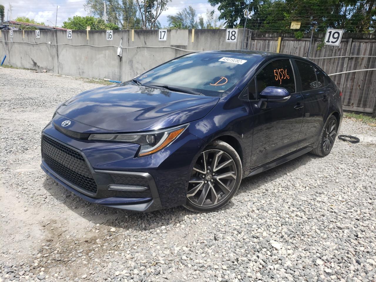 Photo 2 from auction – 2020 TOYOTA COROLLA SE with VIN 5YFS4RCE5LP012499