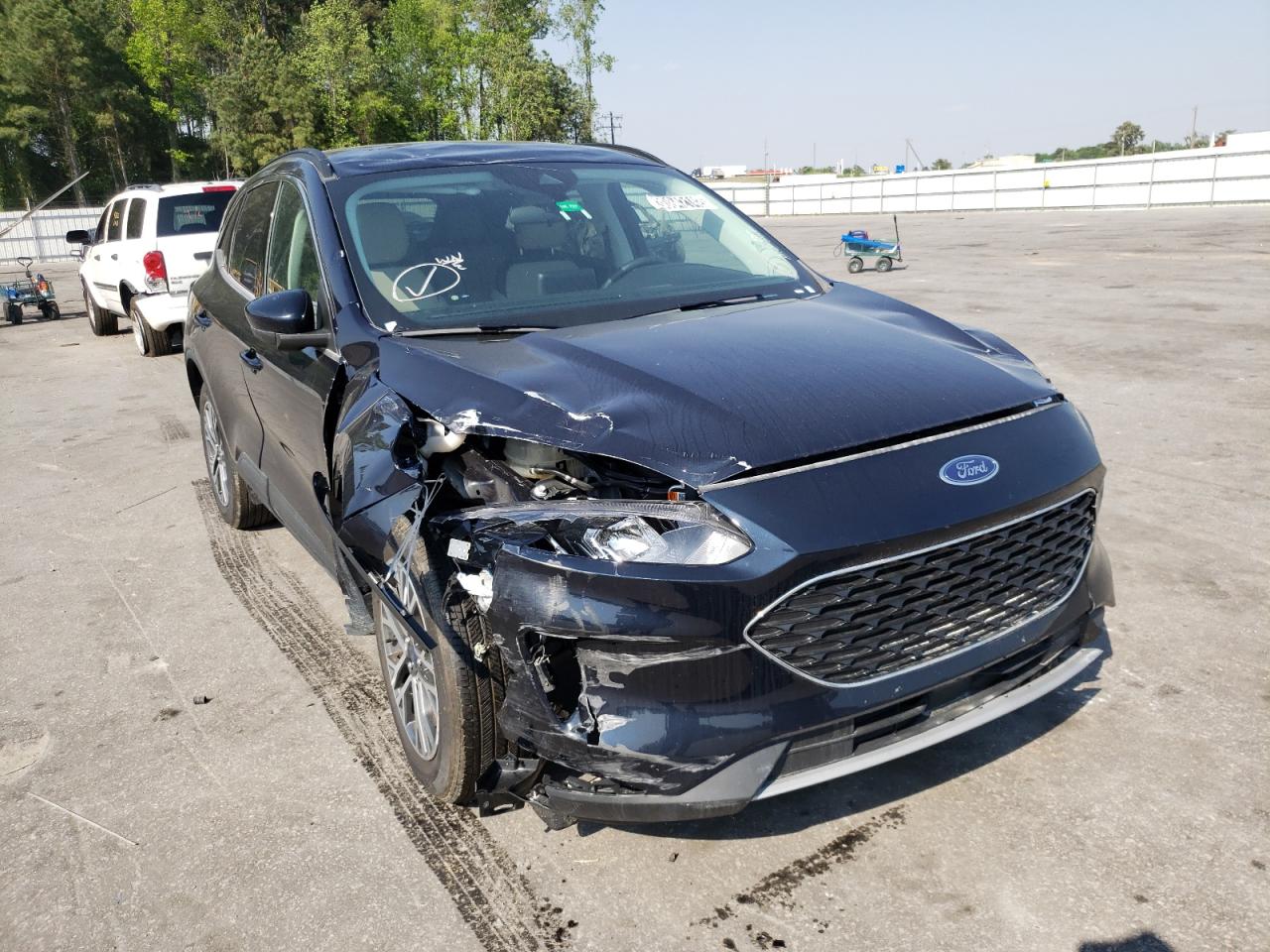 FORD ESCAPE SEL 2021 with VIN 1FMCU0H67MUA57591 - Photo from auction