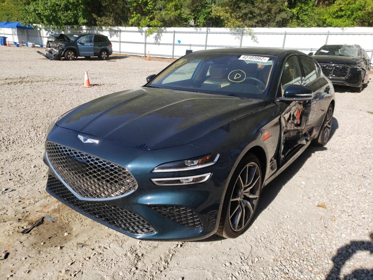 Photo 2 from auction – 2022 GENESIS G70 BASE with VIN KMTG34TA1NU098491
