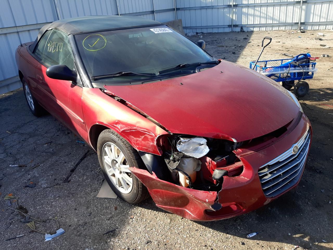 Photo 1 from auction – 2006 CHRYSLER SEBRING GT with VIN 1C3EL75RX6N282886