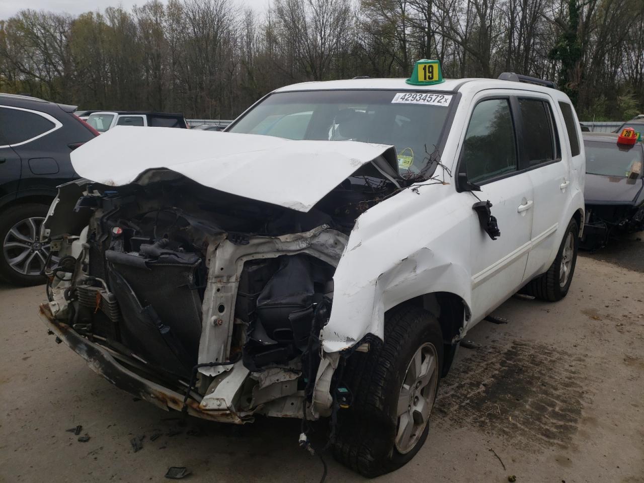 Photo 2 from auction – 2009 HONDA PILOT EXL with VIN 5FNYF48559B028853