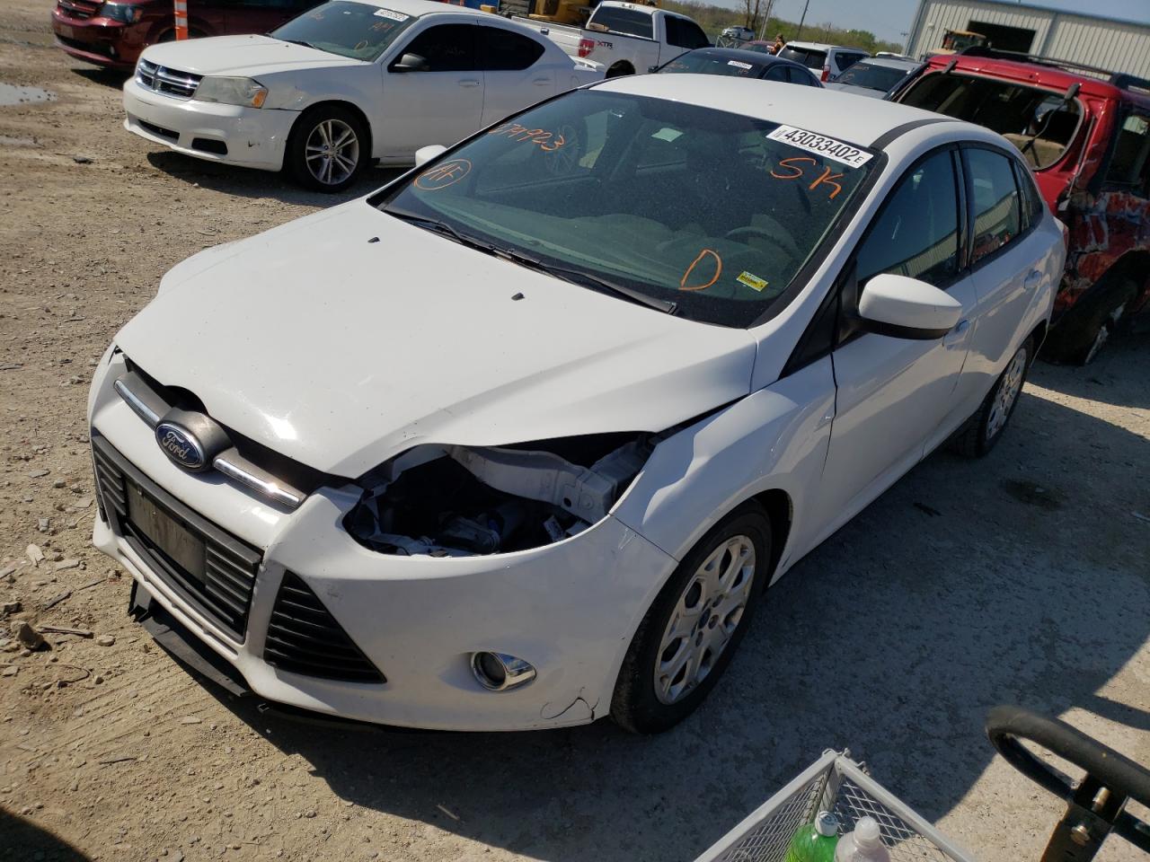Photo 2 from auction – 2012 FORD FOCUS SE with VIN 1FAHP3F22CL279923