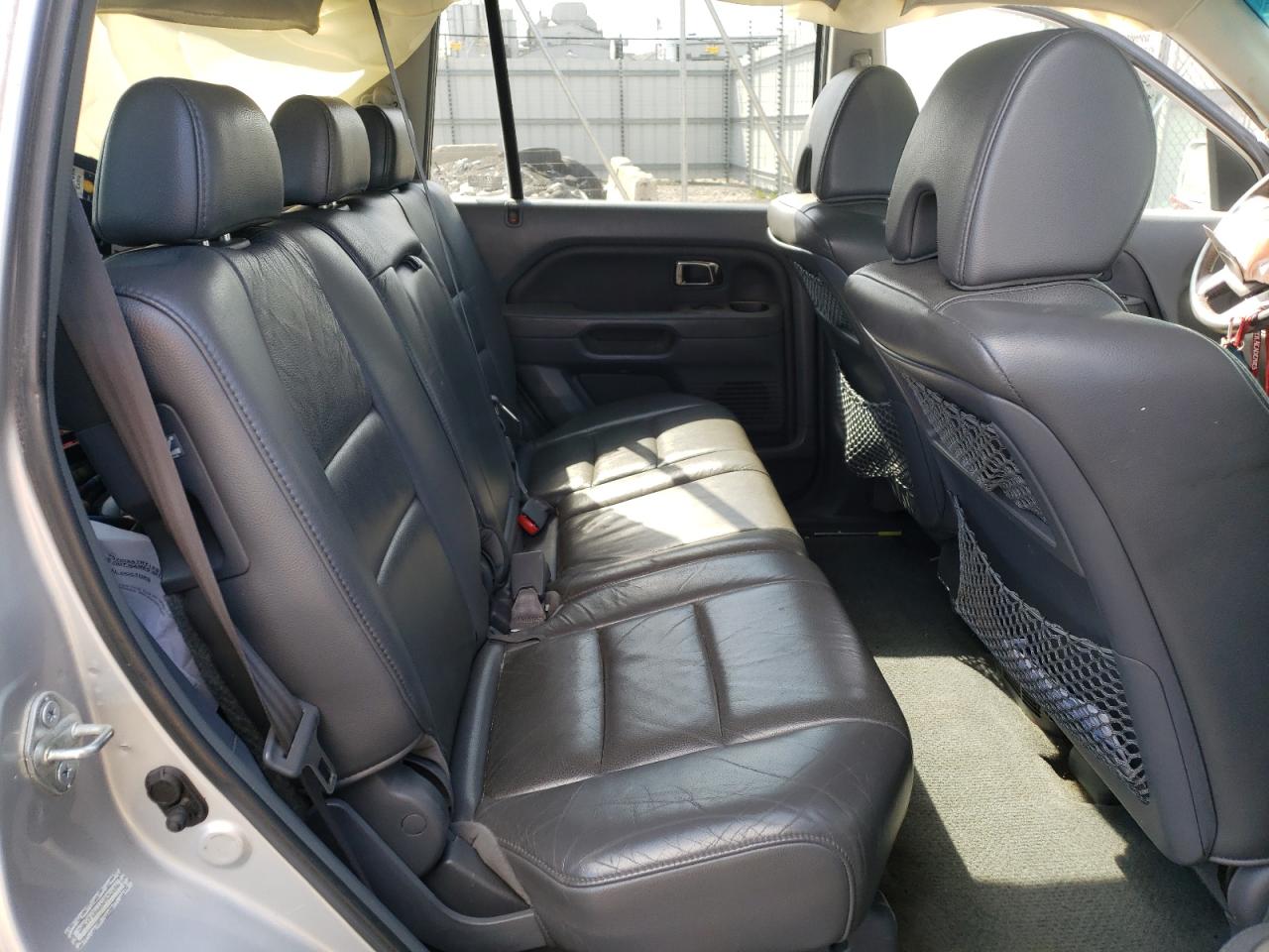 Photo 6 from auction – 2006 HONDA PILOT EX with VIN 2HKYF18666H532686