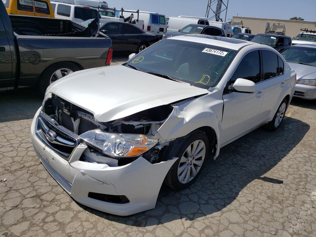 Photo 2 from auction – 2012 SUBARU LEGACY 2.5 with VIN 4S3BMBK63C3005156