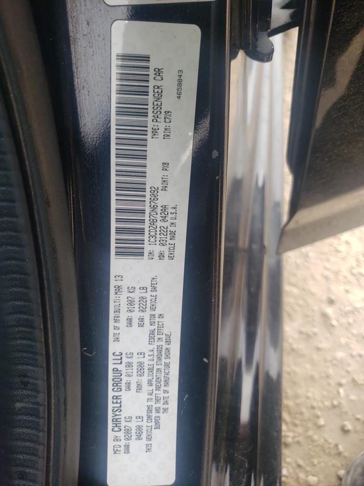 Photo 10 from auction – 2013 DODGE AVENGER SE with VIN 1C3CDZAB7DN676092