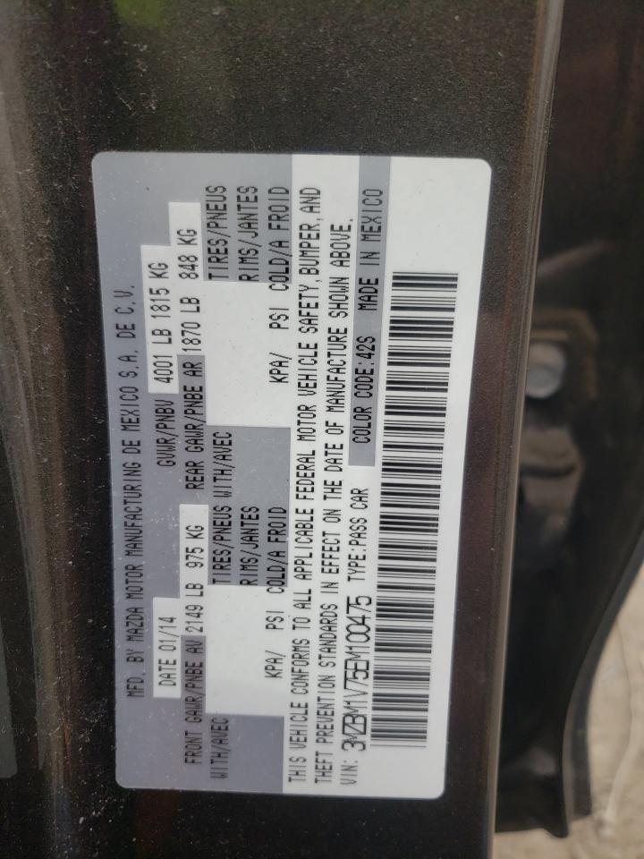 Photo 10 from auction – 2014 MAZDA 3 TOURING with VIN 3MZBM1V75EM100475