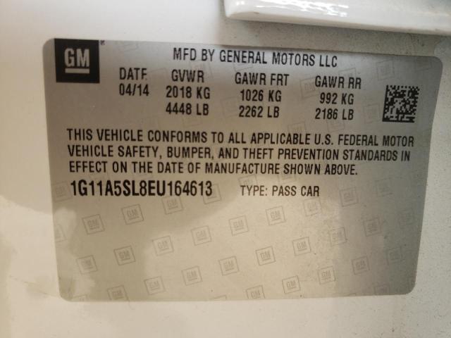 Photo 10 from auction – 2014 CHEVROLET MALIBU LS with VIN 1G11A5SL8EU164613