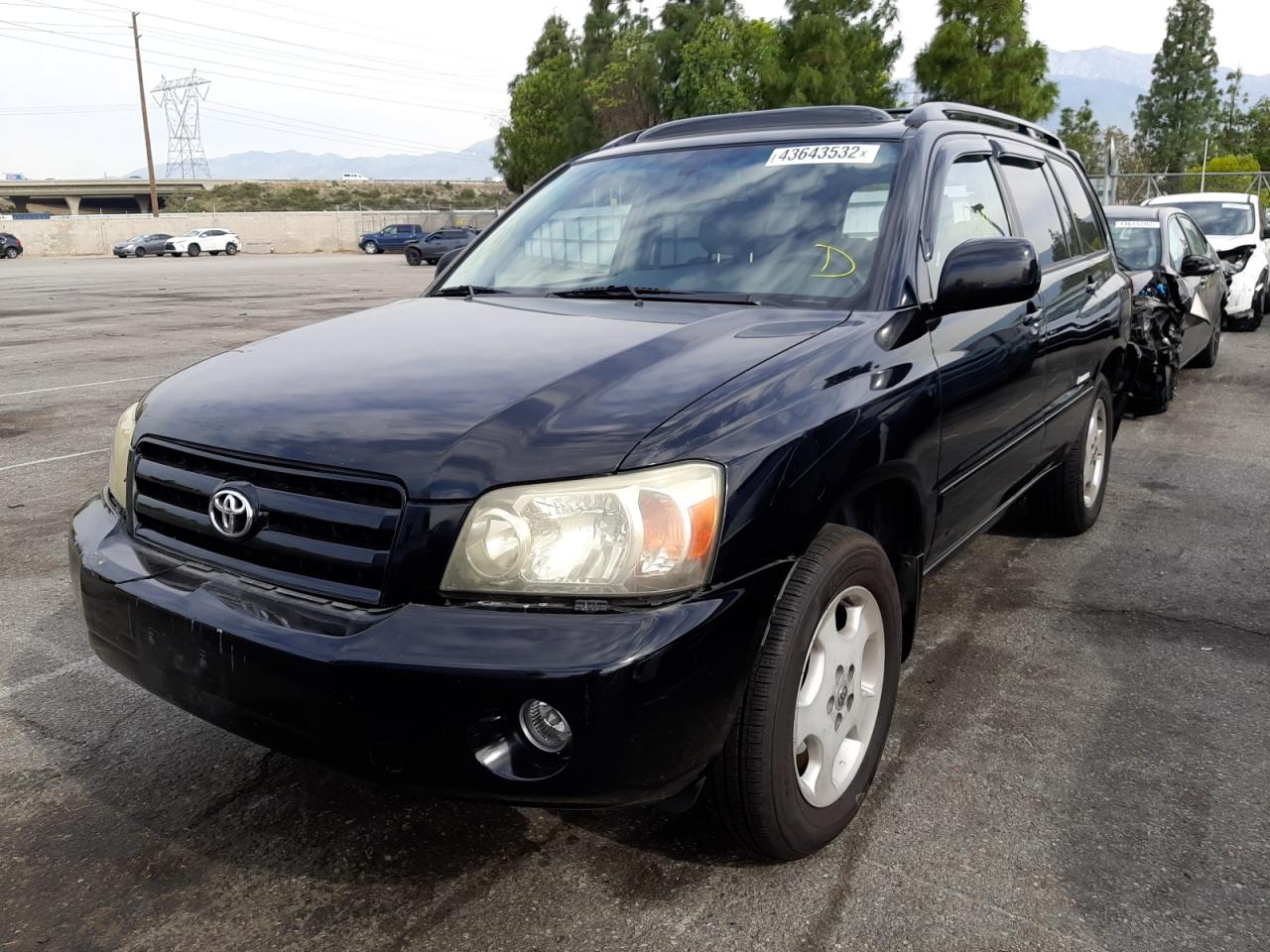 Photo 2 from auction – 2007 TOYOTA HIGHLANDER with VIN JTEDP21A970130459