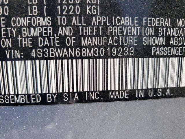 Photo 10 from auction – 2021 SUBARU LEGACY LIM with VIN 4S3BWAN68M3019233
