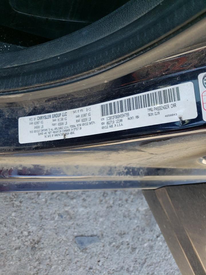 Photo 10 from auction – 2011 CHRYSLER 200 LIMITE with VIN 1C3BC2FB6BN594799