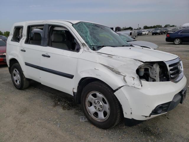 HONDA PILOT LX 2013 with VIN 5FNYF3H23DB043375 - Photo from auction