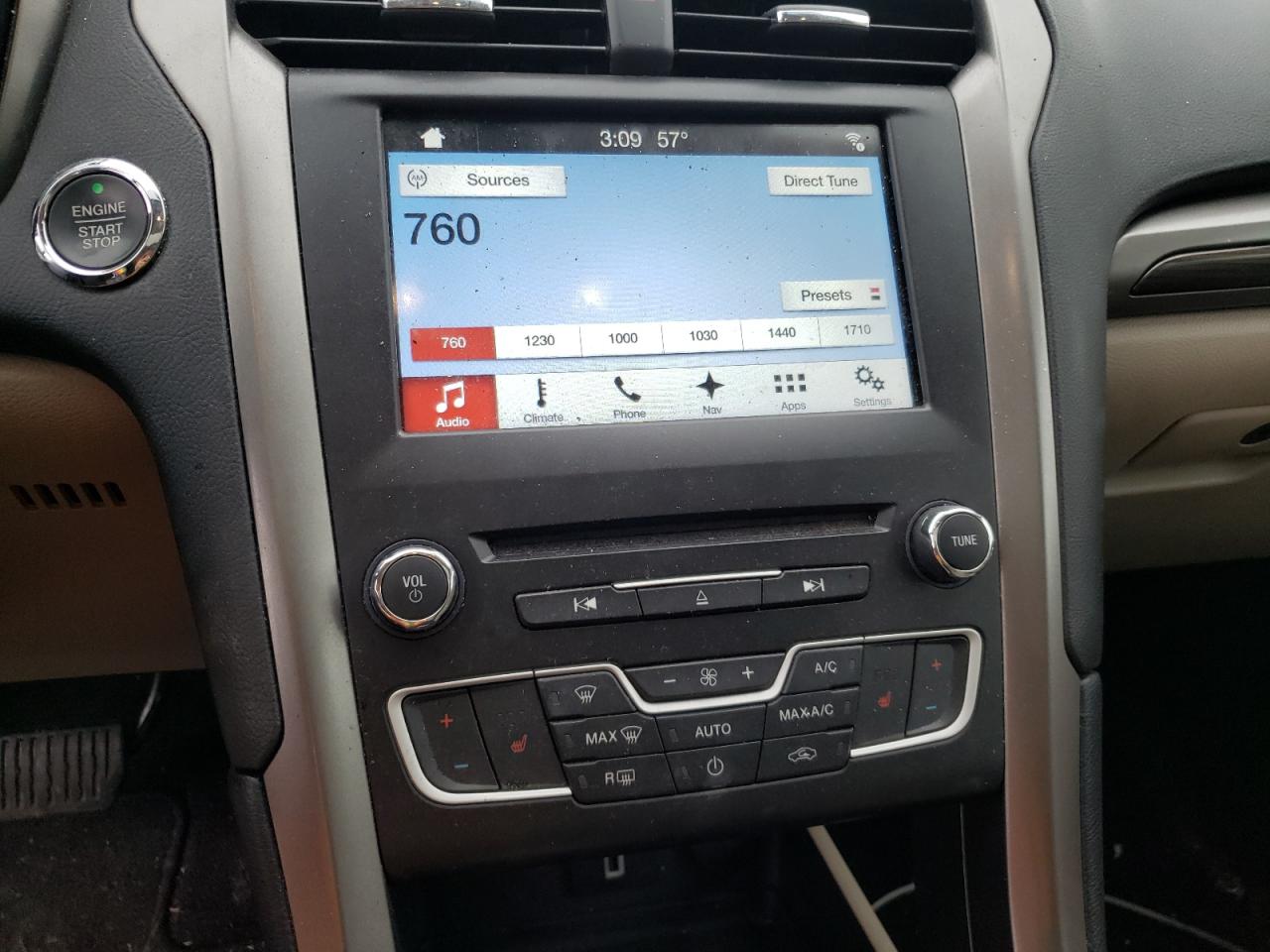 Photo 9 from auction – 2017 FORD FUSION SE with VIN 3FA6P0T97HR202898