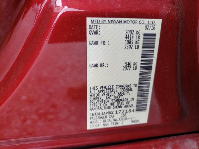 Photo 10 from auction – 2016 NISSAN ALTIMA 3.5 with VIN 1N4BL3AP0GC172184