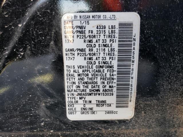 Photo 10 from auction – 2015 NISSAN ROGUE with VIN JN8AS5MT8FW153039