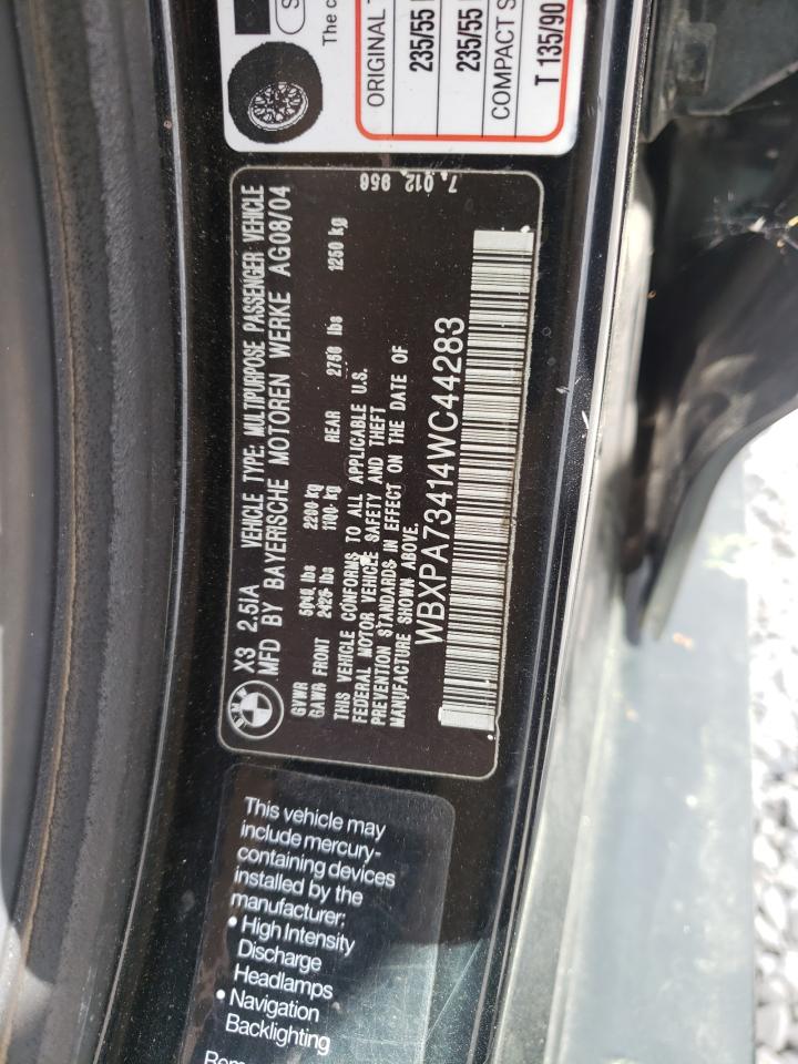 Photo 10 from auction – 2004 BMW X3 with VIN WBXPA73414WC44283