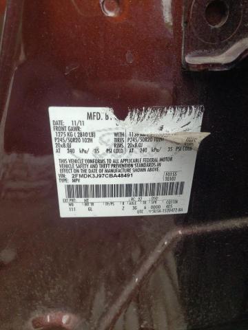 Photo 10 from auction – 2012 FORD EDGE SEL with VIN 2FMDK3J97CBA48491
