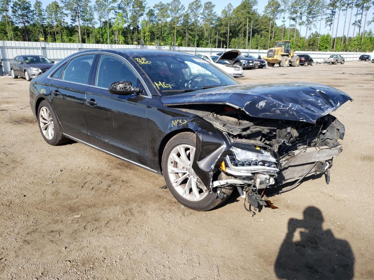 AUDI A8 QUATTRO 2013 with VIN WAUAGAFD3DN001679 - Photo from auction