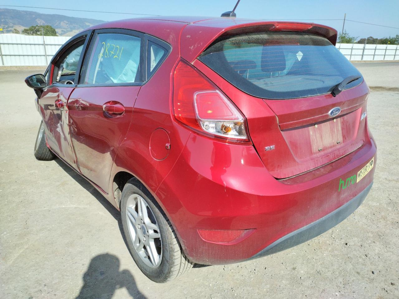 Photo 3 from auction – 2017 FORD FIESTA SE with VIN 3FADP4EJ7HM170487