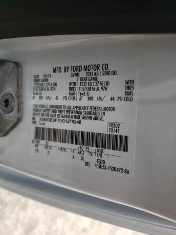 Photo 10 from auction – 2016 FORD TRANSIT CO with VIN NM0GE9F70G1279248
