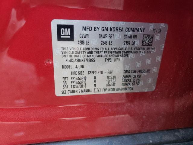 Photo 10 from auction – 2019 BUICK ENCORE PRE with VIN KL4CJASB4KB783825