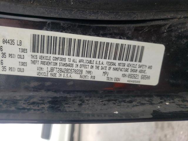 Photo 10 from auction – 2008 JEEP PATRIOT SP with VIN 1J8FT28W28D570228