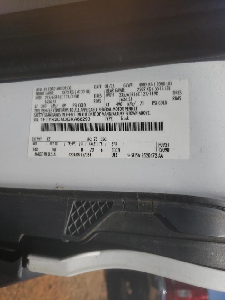 Photo 10 from auction – 2016 FORD TRANSIT T- with VIN 1FTYR2CM3GKA68293