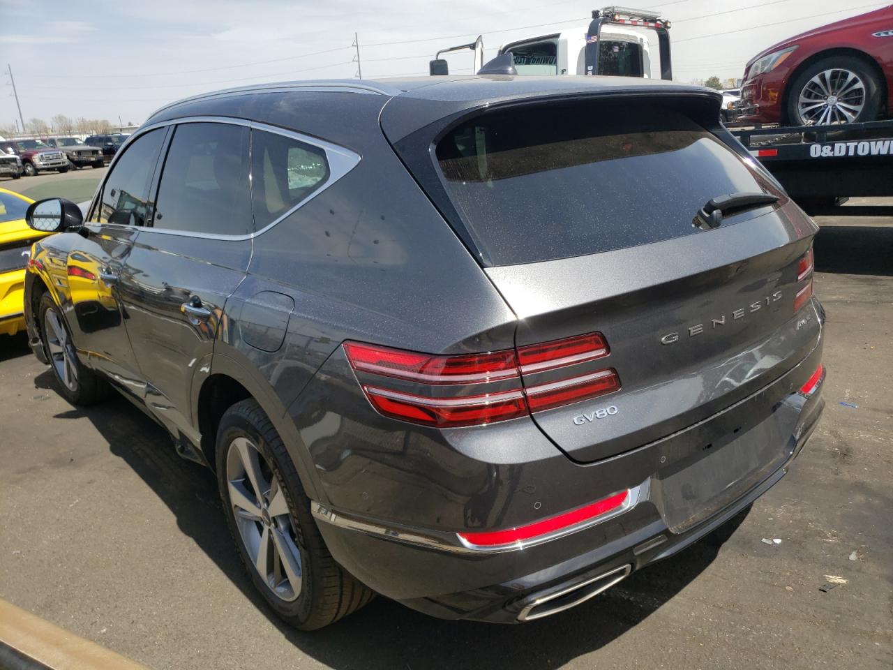 Photo 3 from auction – 2021 GENESIS GV80 BASE with VIN KMUHCESC7MU063140
