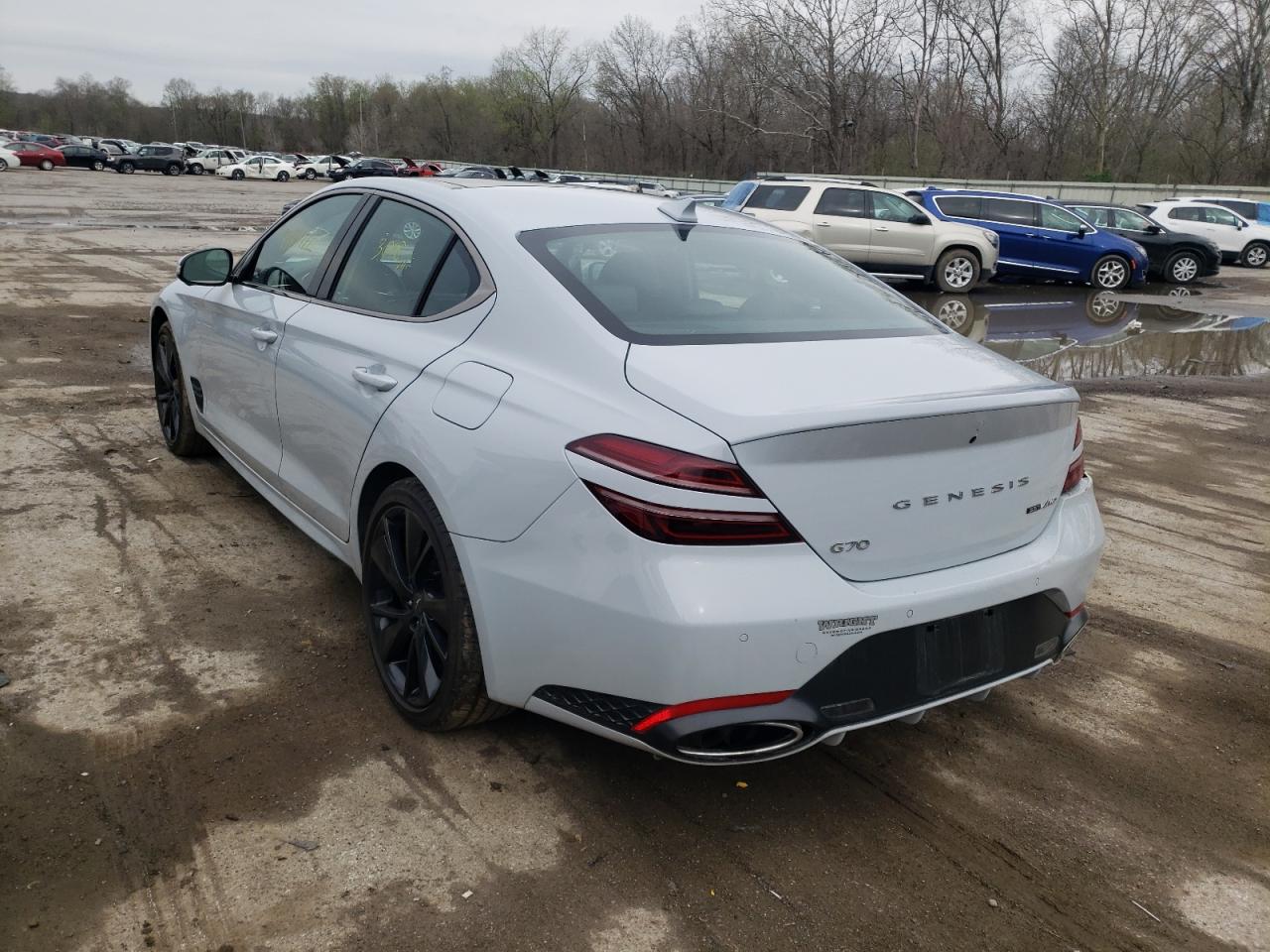 Photo 3 from auction – 2022 GENESIS G70 BASE with VIN KMTG54TE1NU096706