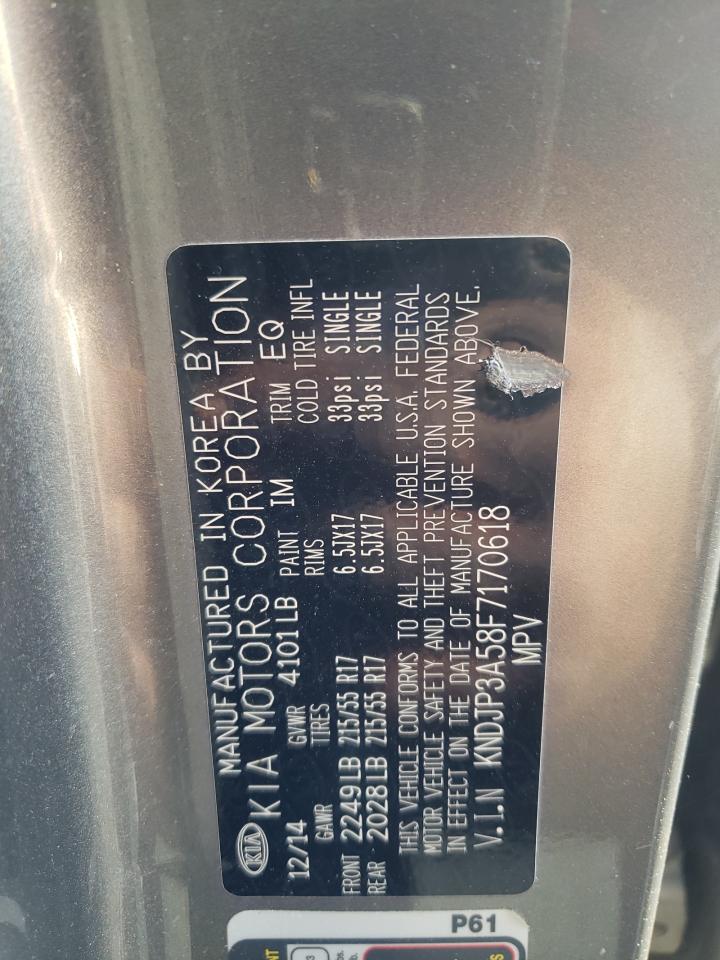 Photo 10 from auction – 2015 KIA SOUL + with VIN KNDJP3A58F7170618