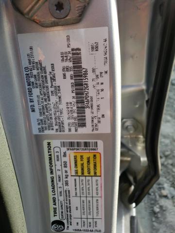 Photo 10 from auction – 2016 FORD FUSION SE with VIN 3FA6P0H72GR159867
