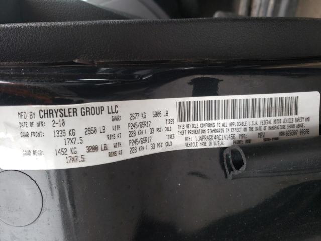 Photo 10 from auction – 2010 JEEP GRAND CHER with VIN 1J4PR4GK4AC141456