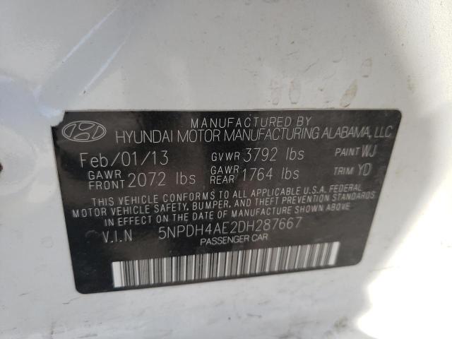 Photo 10 from auction – 2013 HYUNDAI ELANTRA GL with VIN 5NPDH4AE2DH287667