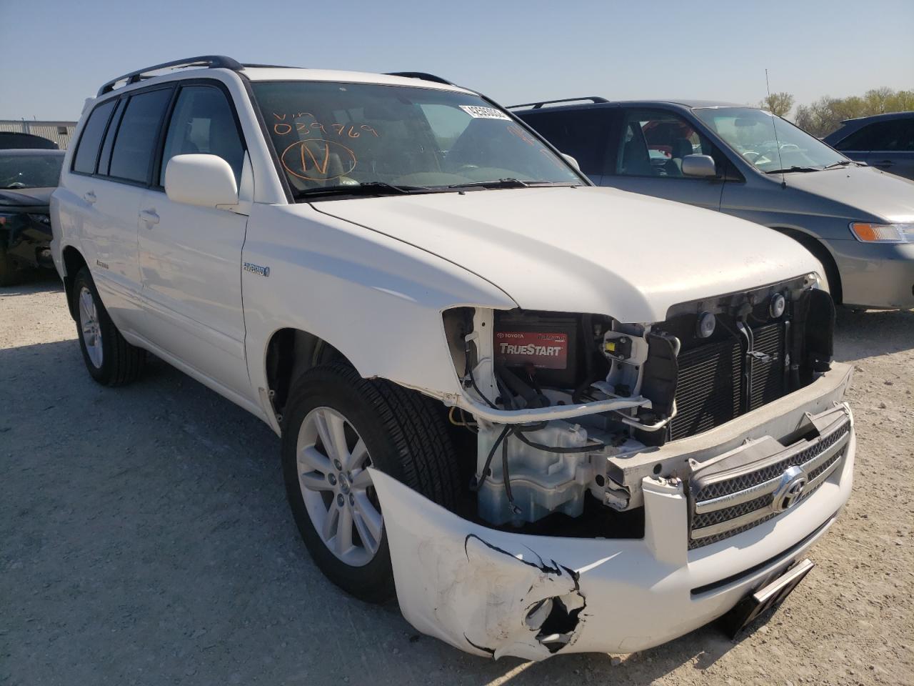 TOYOTA HIGHLANDER 2007 with VIN JTEEW21A870039769 - Photo from auction