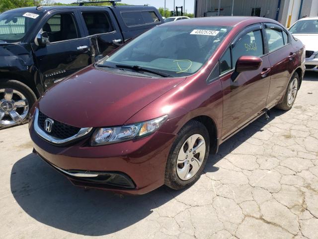 Photo 2 from auction – 2014 HONDA CIVIC LX with VIN 19XFB2F54EE027199