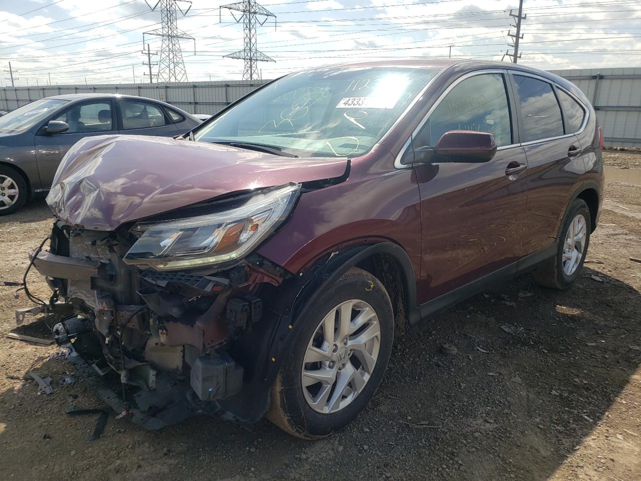 Photo 2 from auction – 2016 HONDA CR-V EX with VIN 5J6RM4H55GL112718