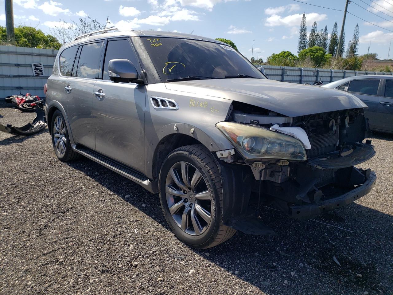 INFINITI QX56 2012 with VIN JN8AZ2NC1C9316147 - Photo from auction