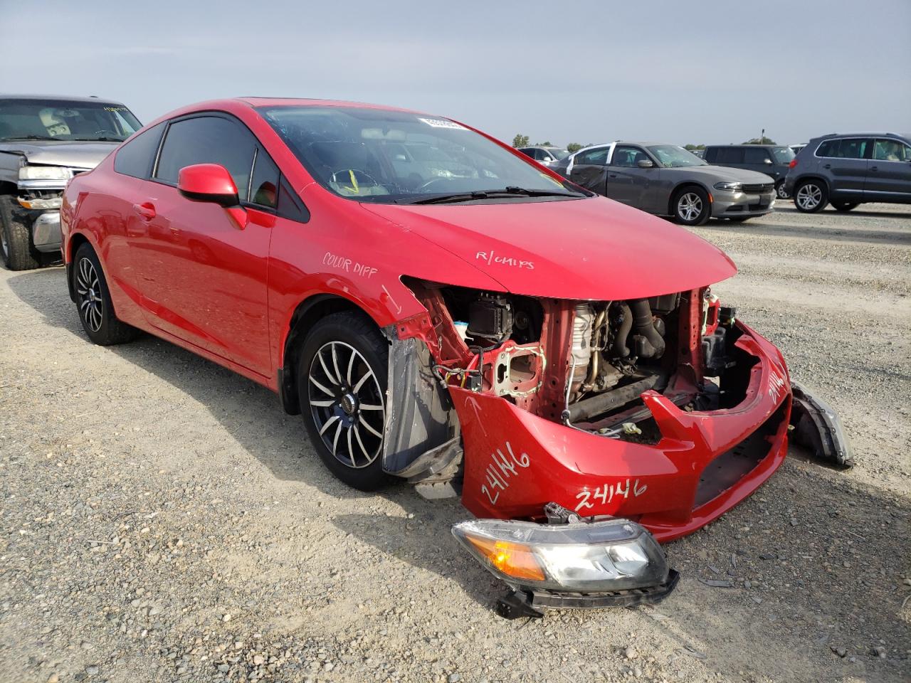 Photo 1 from auction – 2012 HONDA CIVIC EX with VIN 2HGFG3B80CH546485