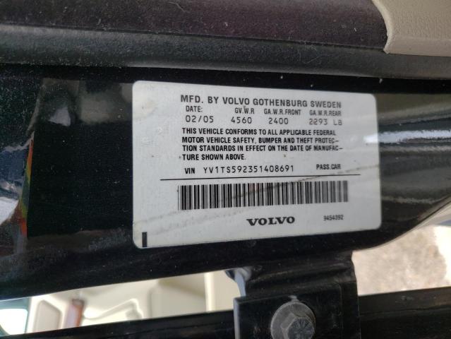 Photo 10 from auction – 2005 VOLVO S80 2.5T with VIN YV1TS592351408691
