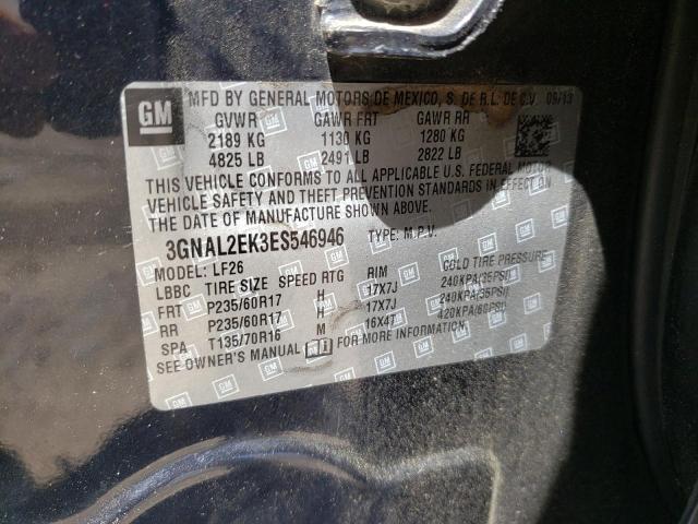 Photo 10 from auction – 2014 CHEVROLET CAPTIVA LS with VIN 3GNAL2EK3ES546946